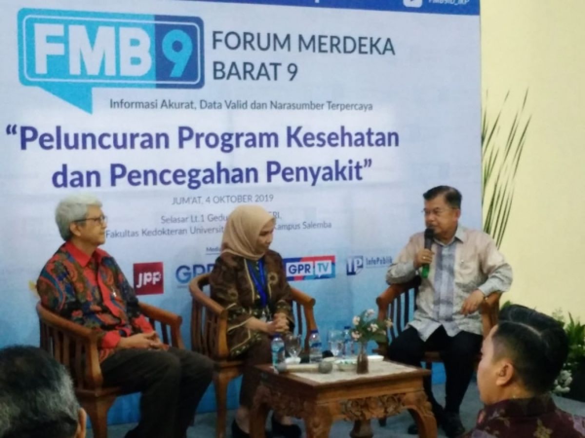 Wapres Jusuf Kalla: Program Komunitas Sehat, Menuju Hidup Sehat'