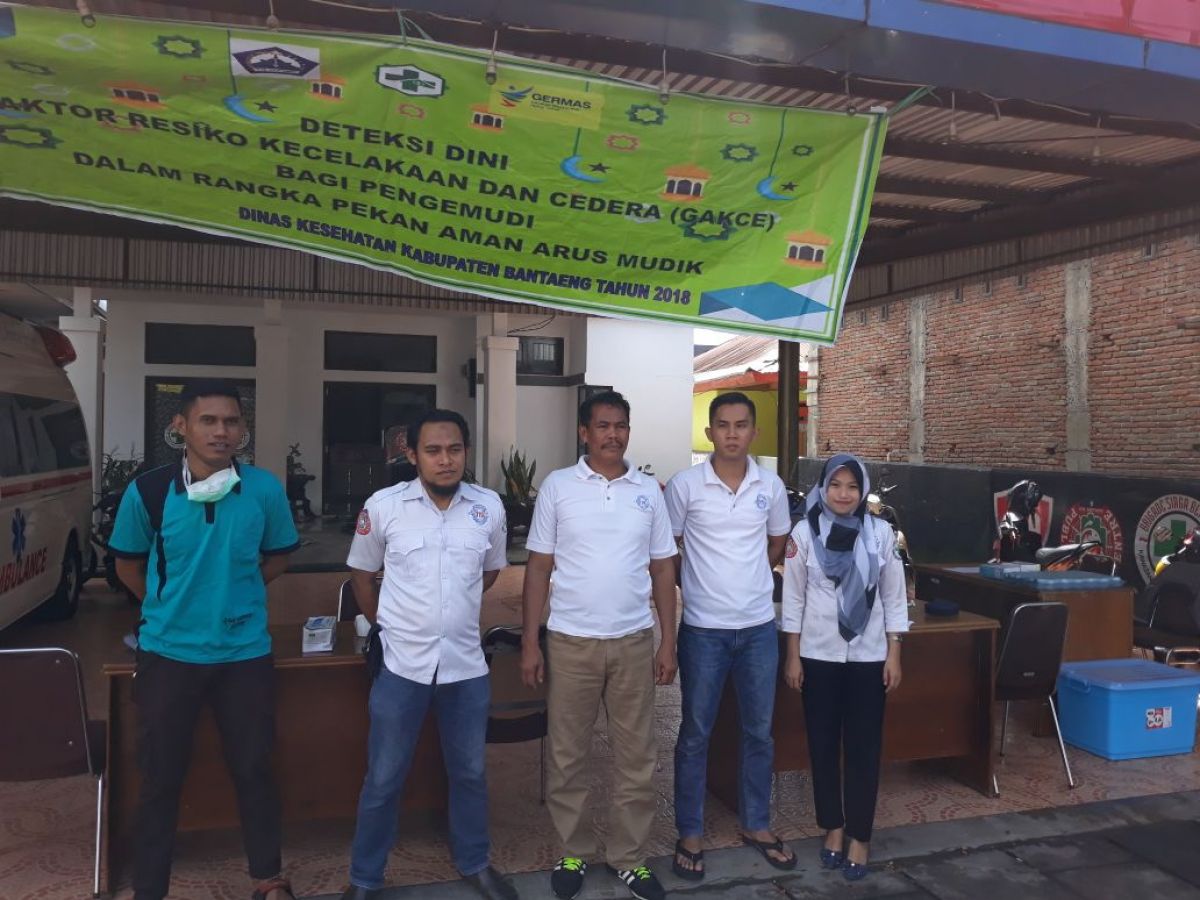Dinas Kesehatan Kabupaten Bantaeng Propinsi Sulawesi Selatan Mengadakan Deteksi Dini Faktor Resiko Kecelakaan Bagi Pengemudi Angkutan Umum Dalam Pekan Aman Arus Balik Mudik Lebaran Tanggal 19 Juni 2018'