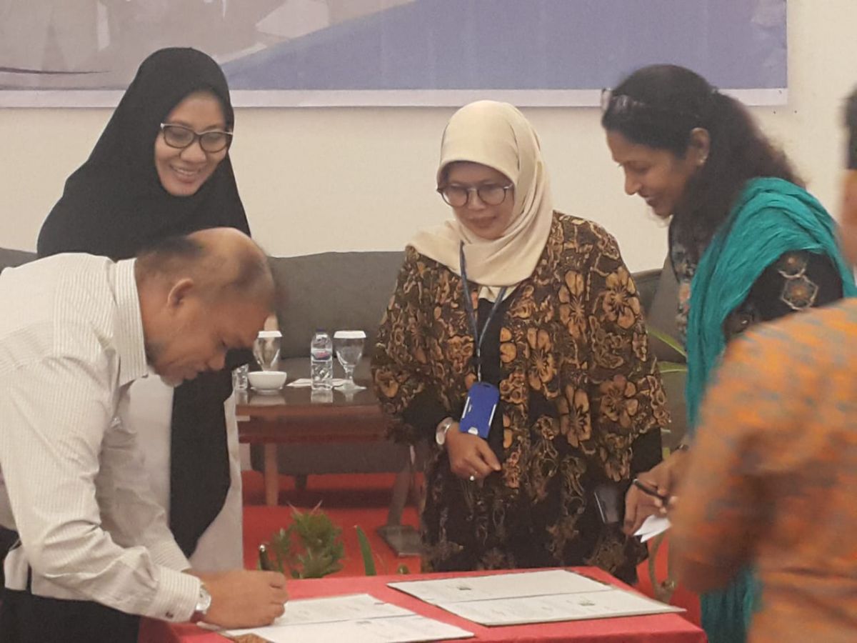 Penandatanganan Perjanjian Kerjasama Antara HKI (Helen Keller International) dengan Dinas Kesehatan Prov. Sulsel dan Sosialisasi Program Pencegahan Penyebab dan Konsekuensi Kebutaan ada Anak di Prov. Sulsel Tahun 2018-2020'